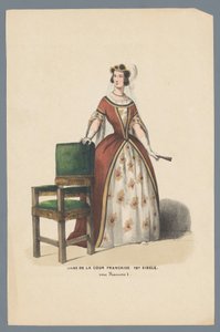 Lady of the French Court 16th Century. under Francis I by Elias Spanier