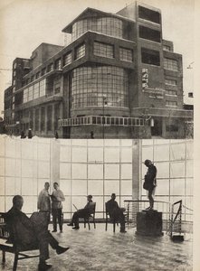 The Zuyev Workers Club in Moscow. Illustration from USSR Builds Socialism