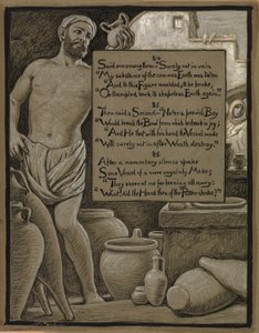 (Illustration for Rubáiyát of Omar Khayyám) The Ungainly Pot by Elihu Vedder