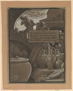(Illustration for Rubáiyát of Omar Khayyám) The End of Ramazan by Elihu Vedder
