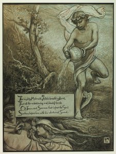 The Mighty Mahmud (Illustration for Rubáiyát of Omar Khayyám) by Elihu Vedder