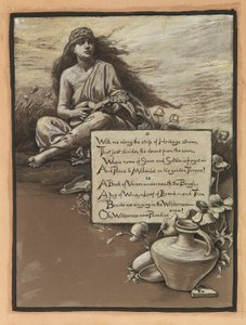 The Song in the Wilderness (Illustration for Rubáiyát of Omar Khayyám) by Elihu Vedder