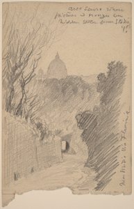 Arco Oscuro - Over the Via Flaminia by Elihu Vedder