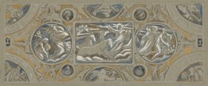 Preliminary Study for Huntington House Ceiling, from 60 Studies for the Huntington Ceiling by Elihu Vedder