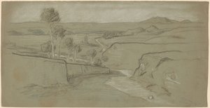 Roman Landscape by Elihu Vedder
