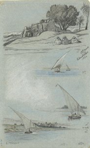 Sheet of Studies by Elihu Vedder