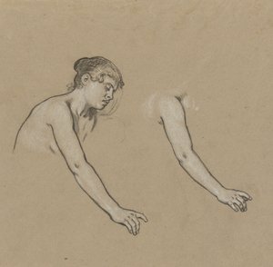 Studies for Figure of Winter by Elihu Vedder