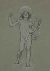 Study for Figure of Apollo, from the 60 Studies for the Huntington Ceiling by Elihu Vedder