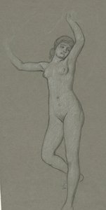 Study for Figure of Luna by Elihu Vedder