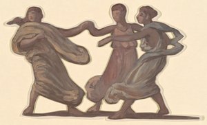 Study for "Greek Girls Bathing" by Elihu Vedder