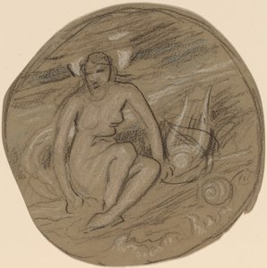 Study for Music, c. 1890 by Elihu Vedder