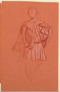 Study of a Costumed Figure by Elihu Vedder