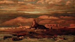 The Sphinx at the Seashore by Elihu Vedder