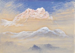 Mountain View: Portion of the Chain of the Terglon Alps as seen from near Rudmannsdorf, Italy by Elijah Walton