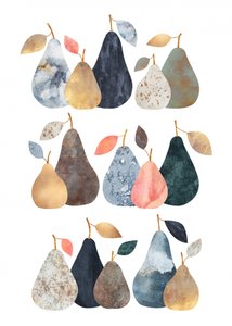Modern Abstract Pears