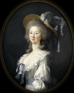 Portrait of Marie Louise of Savoy, Princess of Lamballe by Elisabeth Louise Vigee Lebrun