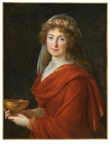 Portrait of the Countess Siemontkowsky Bystry by Elisabeth Louise Vigee Lebrun