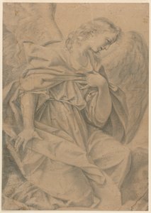 A Kneeling Angel by Elisabetta Sirani