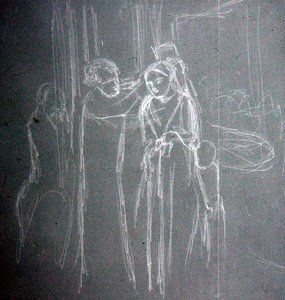 At the Milliners by Elizabeth Eleanor Siddal