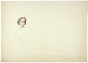 Study for Female Portrait by Elizabeth Murray
