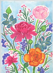Ranunculus Bouquet by Elizabeth Rider