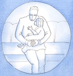 A true contemplative remains close to God, as a child with her father rests her head on his chest, raising her head only to speak