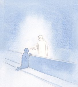 All my anxiety was stopped by the touch of His hand. He showed me my dignity, as His friend, and urged me to trust by Elizabeth Wang