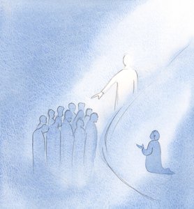 As Christ entered my soul, he held out His hand and He blessed all the dear ones whom I hold up in prayer.