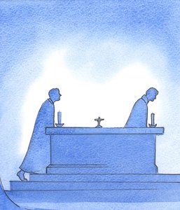 As the years pass, one priest leaves the altar and another follows in his footsteps to offer the Holy Sacrifice