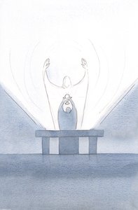 At the offering, Christ pleaded on our behalf, arms out-stretched to the Father by Elizabeth Wang