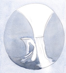 By disobedience, a soul turns away from God to face another direction; in that turning, it is as though closing a valve by Elizabeth Wang