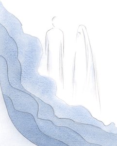 By every confession, before Christ, of a true weakness, we draw aside yet another of the veils which hide Him by Elizabeth Wang
