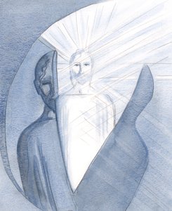 By true contrition and selfless worship we can break through to meet the living, radiant Christ within our childish mental images