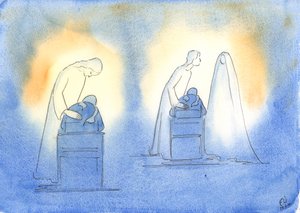 Christ and His mother are pleased whenever we turn to them with the simplicity and trust of a child by Elizabeth Wang