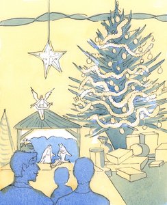 Christ came to earth, to be born in poverty, for our sakes; yet we need to feast as well as to fast in His Church by Elizabeth Wang