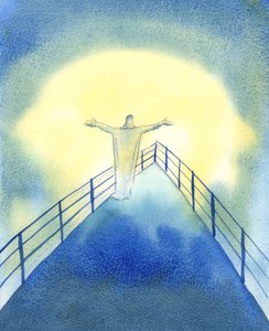 Christ is with His Church, during the Holy Sacrifice of the Mass, praying on our behalf by Elizabeth Wang