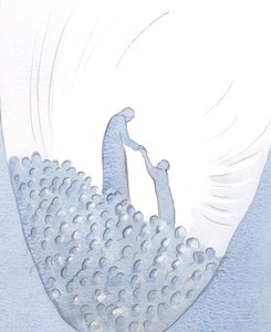Christ lifted me up, to join in His offering of praise before the Father by Elizabeth Wang