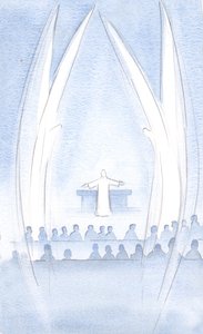 Christ Our Risen Lord Was Present in Us, in His Glory and Power, Guarded by His Holy Angels by Elizabeth Wang