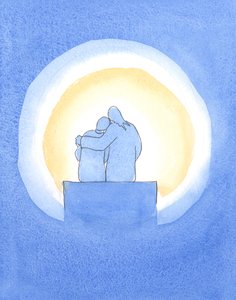Christ sits beside us in the 