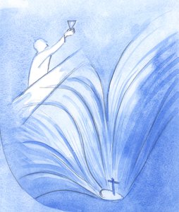 Christ spoke with great courage, to His apostles, holding the cup of His Blood, and already seeing His 
