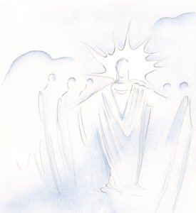 Christ, who is the door, leads us to and fro in Heavenly company by Elizabeth Wang