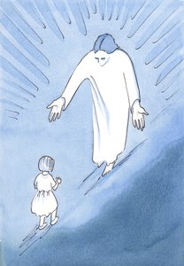 Difficult steps: learning to walk, learning to follow Christ.