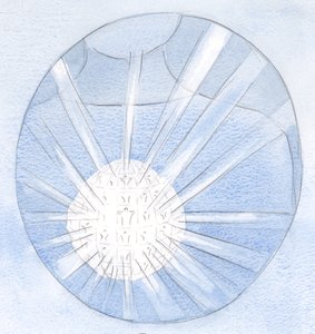 God can pour His grace out from our hearts, as if from a crystal, illuminating others by Elizabeth Wang
