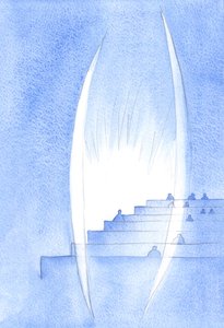 God guards the soul. He guards worthily the soul which receives Christ in Holy Communion. Holy Angels stand beside us, in reverent silence, 2002
