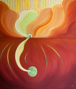 God poured His Spirit upon the Virgin Mary to make her fruitful for the sake of the whole world by Elizabeth Wang