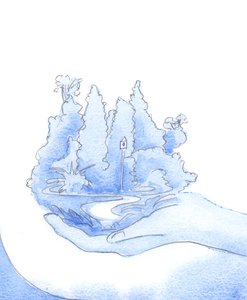He showed me the garden, as if on His outstretched hand. He said: 