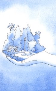 He showed me the garden, as if on His outstretched hand. He said: 