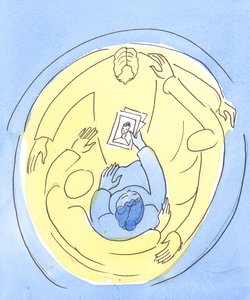 Held in the love of the Three Divine Persons, we can intercede for others by Elizabeth Wang