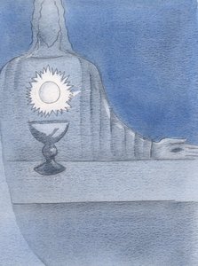 I saw Jesus, Really Present on the altar; and I saw the Host gleaming 