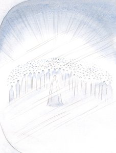 I saw the saints jostling, as it were, for the privilege of helping us, with the Virgin Mary at their centre, 2000 by Elizabeth Wang